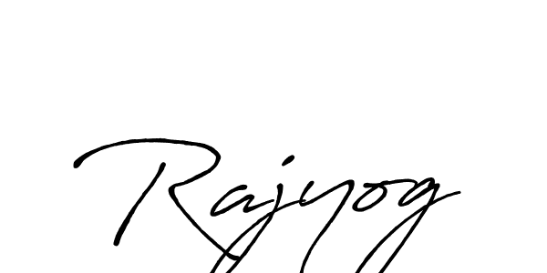 if you are searching for the best signature style for your name Rajyog. so please give up your signature search. here we have designed multiple signature styles  using Antro_Vectra_Bolder. Rajyog signature style 7 images and pictures png