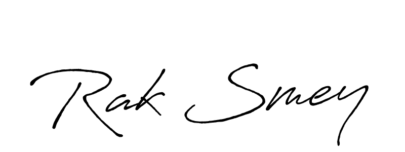 Similarly Antro_Vectra_Bolder is the best handwritten signature design. Signature creator online .You can use it as an online autograph creator for name Rak Smey. Rak Smey signature style 7 images and pictures png