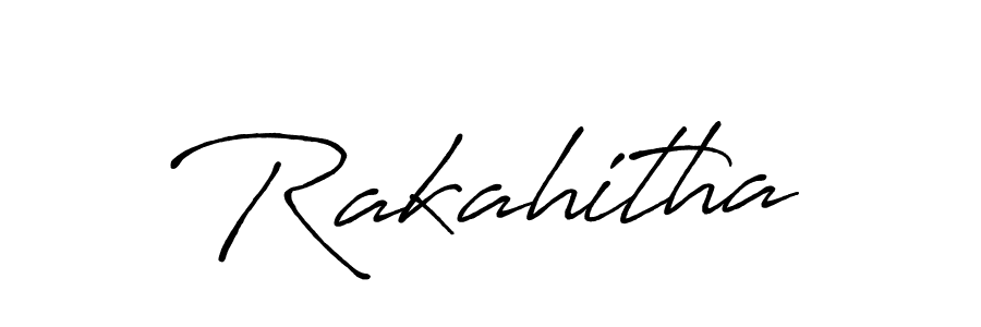 Create a beautiful signature design for name Rakahitha. With this signature (Antro_Vectra_Bolder) fonts, you can make a handwritten signature for free. Rakahitha signature style 7 images and pictures png