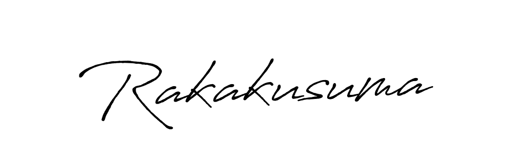 Design your own signature with our free online signature maker. With this signature software, you can create a handwritten (Antro_Vectra_Bolder) signature for name Rakakusuma. Rakakusuma signature style 7 images and pictures png