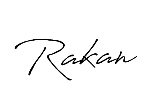 Make a beautiful signature design for name Rakan. With this signature (Antro_Vectra_Bolder) style, you can create a handwritten signature for free. Rakan signature style 7 images and pictures png