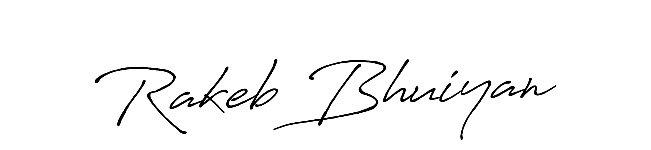 Antro_Vectra_Bolder is a professional signature style that is perfect for those who want to add a touch of class to their signature. It is also a great choice for those who want to make their signature more unique. Get Rakeb Bhuiyan name to fancy signature for free. Rakeb Bhuiyan signature style 7 images and pictures png