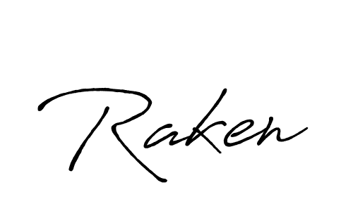 Also You can easily find your signature by using the search form. We will create Raken name handwritten signature images for you free of cost using Antro_Vectra_Bolder sign style. Raken signature style 7 images and pictures png