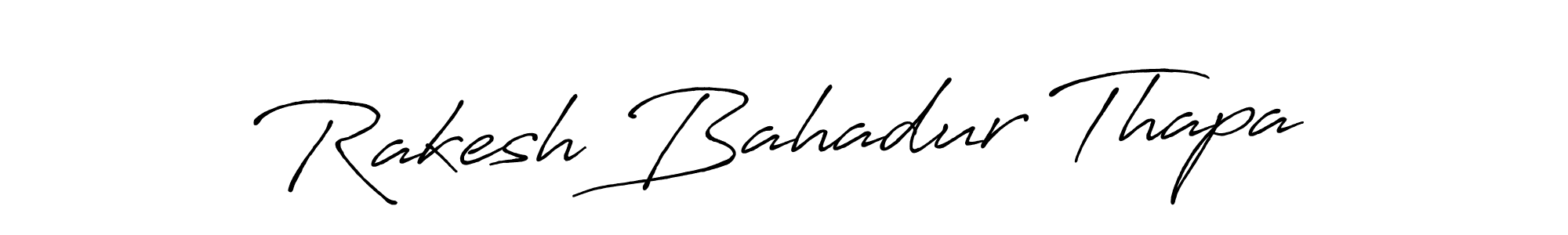 Make a beautiful signature design for name Rakesh Bahadur Thapa. With this signature (Antro_Vectra_Bolder) style, you can create a handwritten signature for free. Rakesh Bahadur Thapa signature style 7 images and pictures png