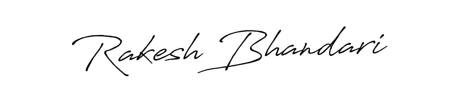 How to Draw Rakesh Bhandari signature style? Antro_Vectra_Bolder is a latest design signature styles for name Rakesh Bhandari. Rakesh Bhandari signature style 7 images and pictures png