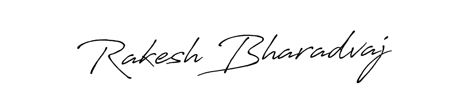 Create a beautiful signature design for name Rakesh Bharadvaj. With this signature (Antro_Vectra_Bolder) fonts, you can make a handwritten signature for free. Rakesh Bharadvaj signature style 7 images and pictures png