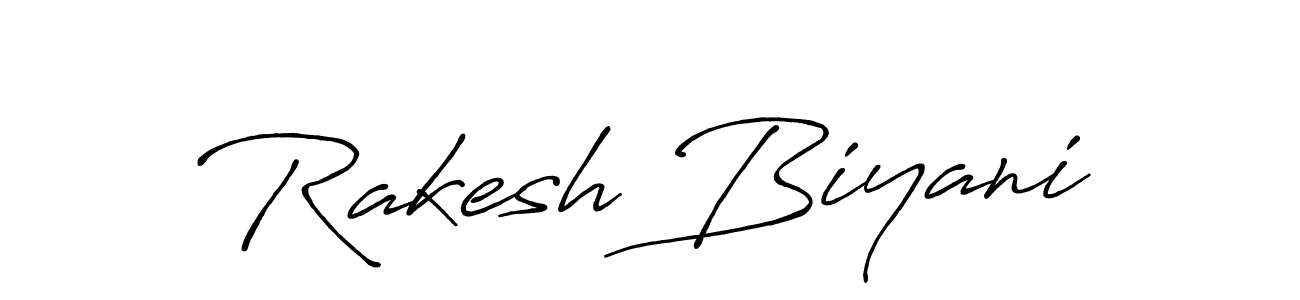 Use a signature maker to create a handwritten signature online. With this signature software, you can design (Antro_Vectra_Bolder) your own signature for name Rakesh Biyani. Rakesh Biyani signature style 7 images and pictures png