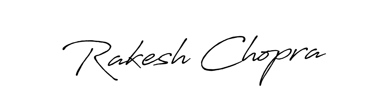 Rakesh Chopra stylish signature style. Best Handwritten Sign (Antro_Vectra_Bolder) for my name. Handwritten Signature Collection Ideas for my name Rakesh Chopra. Rakesh Chopra signature style 7 images and pictures png