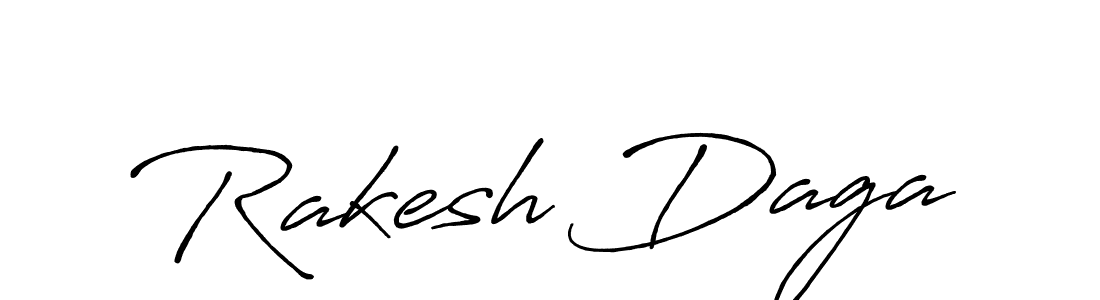 Make a beautiful signature design for name Rakesh Daga. With this signature (Antro_Vectra_Bolder) style, you can create a handwritten signature for free. Rakesh Daga signature style 7 images and pictures png