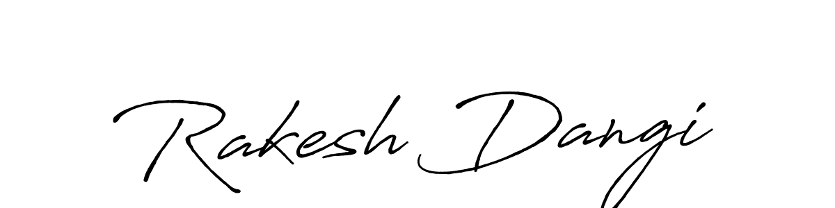 How to make Rakesh Dangi signature? Antro_Vectra_Bolder is a professional autograph style. Create handwritten signature for Rakesh Dangi name. Rakesh Dangi signature style 7 images and pictures png