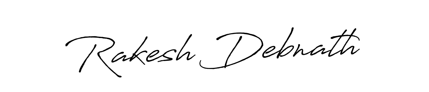 Make a beautiful signature design for name Rakesh Debnath. With this signature (Antro_Vectra_Bolder) style, you can create a handwritten signature for free. Rakesh Debnath signature style 7 images and pictures png