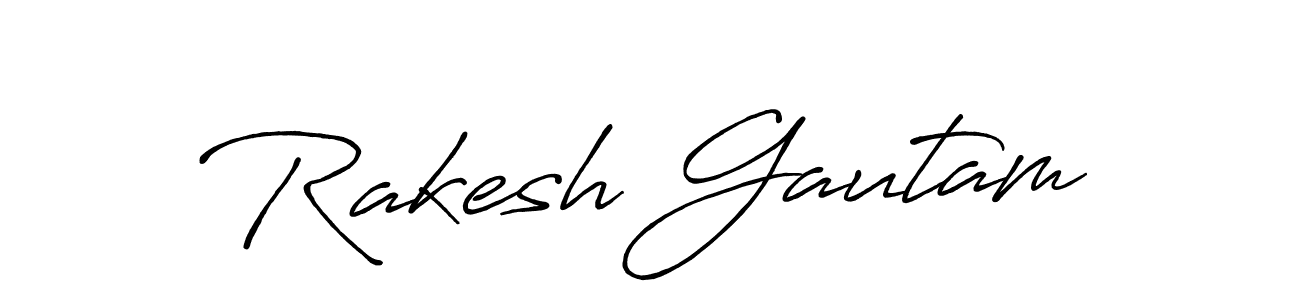 Also we have Rakesh Gautam name is the best signature style. Create professional handwritten signature collection using Antro_Vectra_Bolder autograph style. Rakesh Gautam signature style 7 images and pictures png