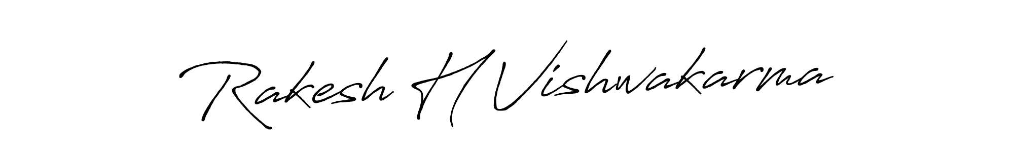 Also You can easily find your signature by using the search form. We will create Rakesh H Vishwakarma name handwritten signature images for you free of cost using Antro_Vectra_Bolder sign style. Rakesh H Vishwakarma signature style 7 images and pictures png
