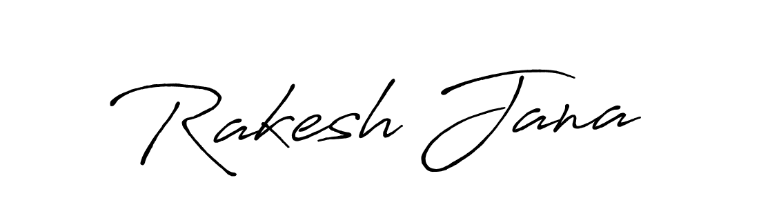 Create a beautiful signature design for name Rakesh Jana. With this signature (Antro_Vectra_Bolder) fonts, you can make a handwritten signature for free. Rakesh Jana signature style 7 images and pictures png