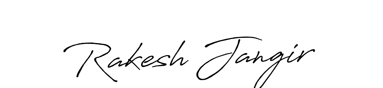 Also we have Rakesh Jangir name is the best signature style. Create professional handwritten signature collection using Antro_Vectra_Bolder autograph style. Rakesh Jangir signature style 7 images and pictures png