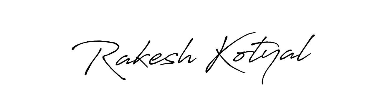 Also we have Rakesh Kotyal name is the best signature style. Create professional handwritten signature collection using Antro_Vectra_Bolder autograph style. Rakesh Kotyal signature style 7 images and pictures png