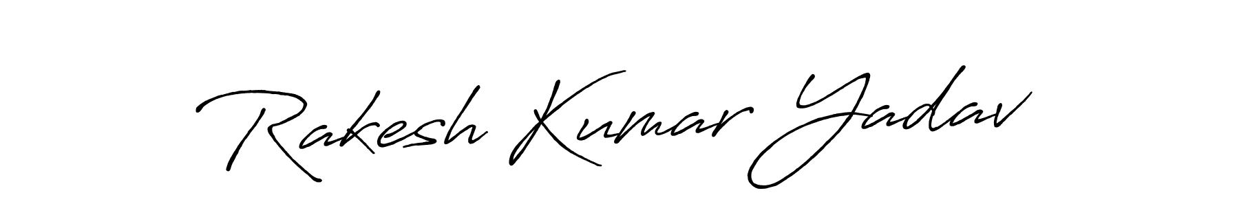 Design your own signature with our free online signature maker. With this signature software, you can create a handwritten (Antro_Vectra_Bolder) signature for name Rakesh Kumar Yadav. Rakesh Kumar Yadav signature style 7 images and pictures png