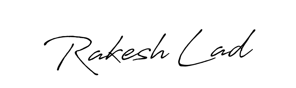 Design your own signature with our free online signature maker. With this signature software, you can create a handwritten (Antro_Vectra_Bolder) signature for name Rakesh Lad. Rakesh Lad signature style 7 images and pictures png