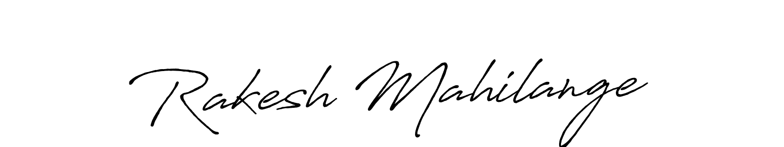 Create a beautiful signature design for name Rakesh Mahilange. With this signature (Antro_Vectra_Bolder) fonts, you can make a handwritten signature for free. Rakesh Mahilange signature style 7 images and pictures png