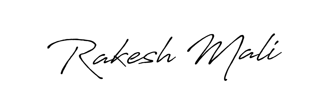 Create a beautiful signature design for name Rakesh Mali. With this signature (Antro_Vectra_Bolder) fonts, you can make a handwritten signature for free. Rakesh Mali signature style 7 images and pictures png