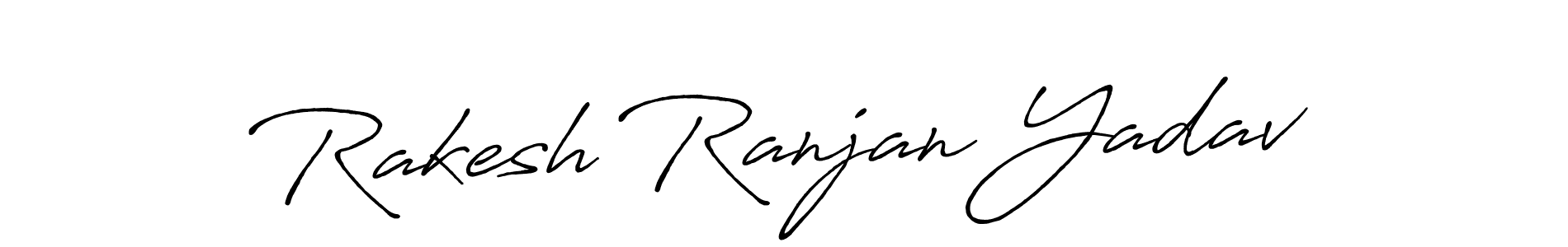 Create a beautiful signature design for name Rakesh Ranjan Yadav. With this signature (Antro_Vectra_Bolder) fonts, you can make a handwritten signature for free. Rakesh Ranjan Yadav signature style 7 images and pictures png