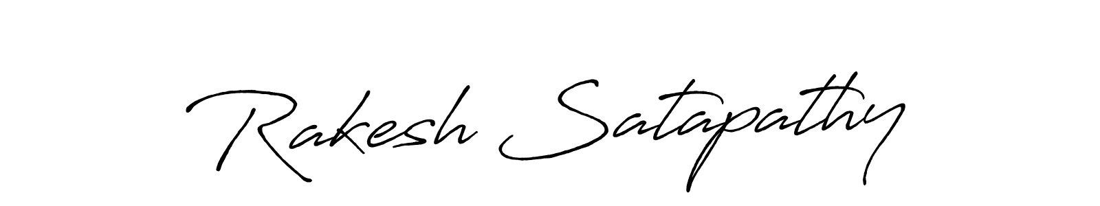 Create a beautiful signature design for name Rakesh Satapathy. With this signature (Antro_Vectra_Bolder) fonts, you can make a handwritten signature for free. Rakesh Satapathy signature style 7 images and pictures png