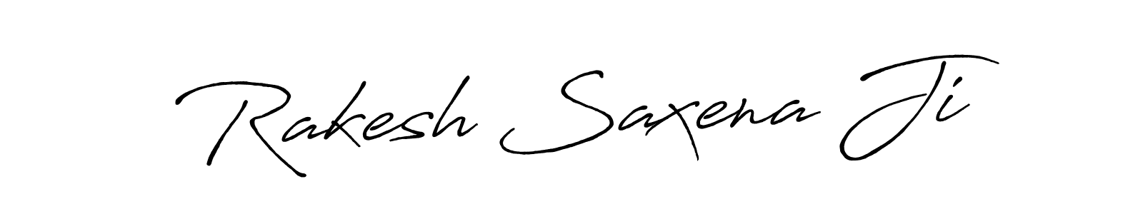 Create a beautiful signature design for name Rakesh Saxena Ji. With this signature (Antro_Vectra_Bolder) fonts, you can make a handwritten signature for free. Rakesh Saxena Ji signature style 7 images and pictures png