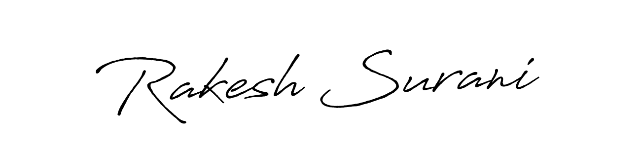 Rakesh Surani stylish signature style. Best Handwritten Sign (Antro_Vectra_Bolder) for my name. Handwritten Signature Collection Ideas for my name Rakesh Surani. Rakesh Surani signature style 7 images and pictures png