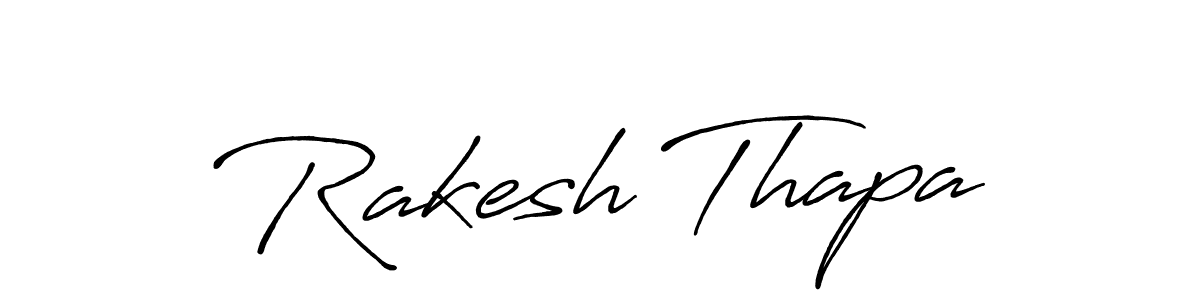 Rakesh Thapa stylish signature style. Best Handwritten Sign (Antro_Vectra_Bolder) for my name. Handwritten Signature Collection Ideas for my name Rakesh Thapa. Rakesh Thapa signature style 7 images and pictures png
