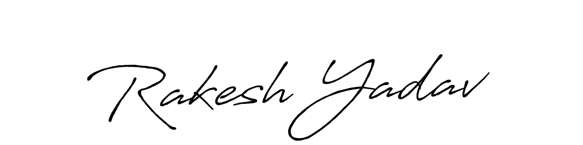 Make a beautiful signature design for name Rakesh Yadav. With this signature (Antro_Vectra_Bolder) style, you can create a handwritten signature for free. Rakesh Yadav signature style 7 images and pictures png