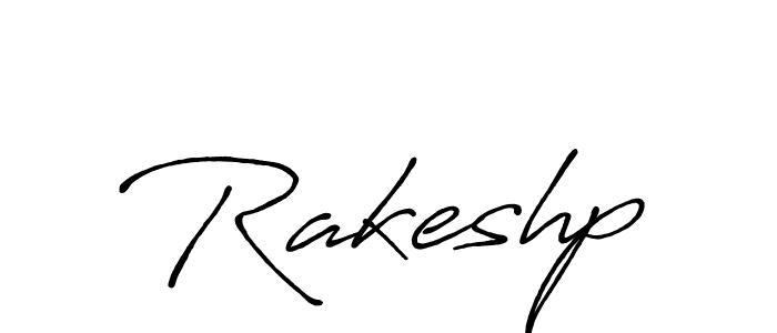 Make a beautiful signature design for name Rakeshp. With this signature (Antro_Vectra_Bolder) style, you can create a handwritten signature for free. Rakeshp signature style 7 images and pictures png