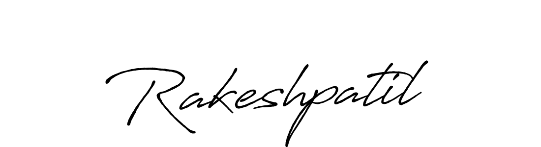 Use a signature maker to create a handwritten signature online. With this signature software, you can design (Antro_Vectra_Bolder) your own signature for name Rakeshpatil. Rakeshpatil signature style 7 images and pictures png