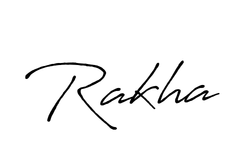 How to make Rakha name signature. Use Antro_Vectra_Bolder style for creating short signs online. This is the latest handwritten sign. Rakha signature style 7 images and pictures png