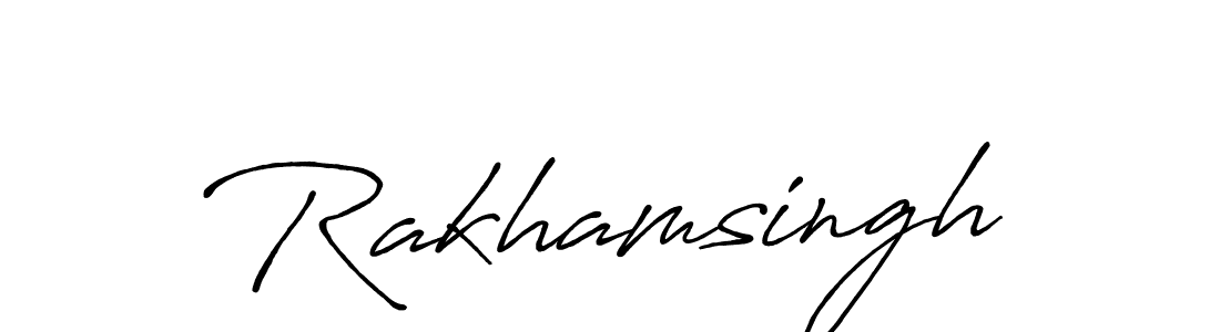 It looks lik you need a new signature style for name Rakhamsingh. Design unique handwritten (Antro_Vectra_Bolder) signature with our free signature maker in just a few clicks. Rakhamsingh signature style 7 images and pictures png