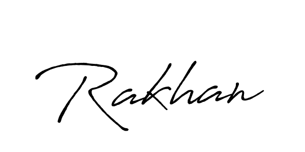 Also we have Rakhan name is the best signature style. Create professional handwritten signature collection using Antro_Vectra_Bolder autograph style. Rakhan signature style 7 images and pictures png