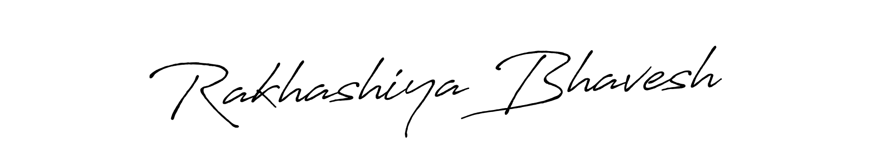 Rakhashiya Bhavesh stylish signature style. Best Handwritten Sign (Antro_Vectra_Bolder) for my name. Handwritten Signature Collection Ideas for my name Rakhashiya Bhavesh. Rakhashiya Bhavesh signature style 7 images and pictures png