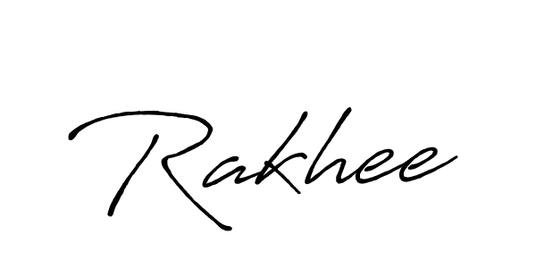 Create a beautiful signature design for name Rakhee. With this signature (Antro_Vectra_Bolder) fonts, you can make a handwritten signature for free. Rakhee signature style 7 images and pictures png