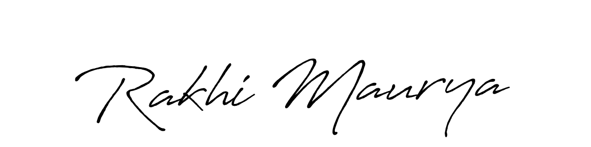 It looks lik you need a new signature style for name Rakhi Maurya. Design unique handwritten (Antro_Vectra_Bolder) signature with our free signature maker in just a few clicks. Rakhi Maurya signature style 7 images and pictures png