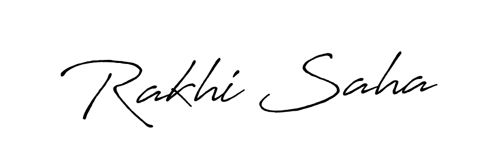 Also we have Rakhi Saha name is the best signature style. Create professional handwritten signature collection using Antro_Vectra_Bolder autograph style. Rakhi Saha signature style 7 images and pictures png