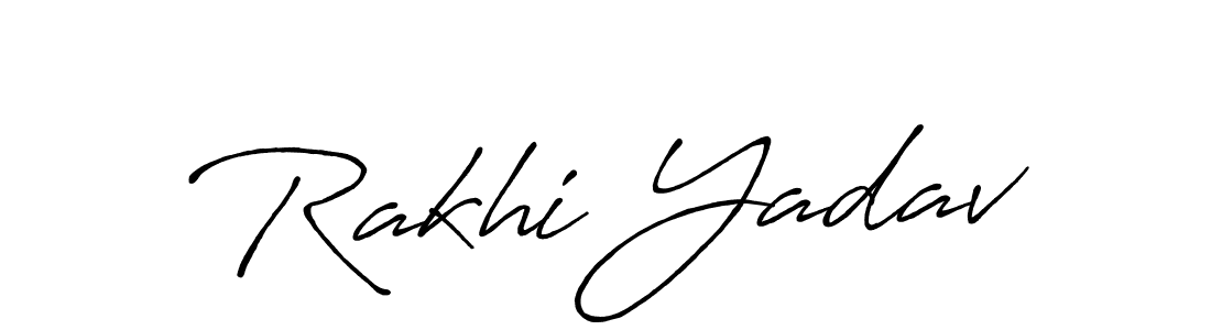 Also You can easily find your signature by using the search form. We will create Rakhi Yadav name handwritten signature images for you free of cost using Antro_Vectra_Bolder sign style. Rakhi Yadav signature style 7 images and pictures png