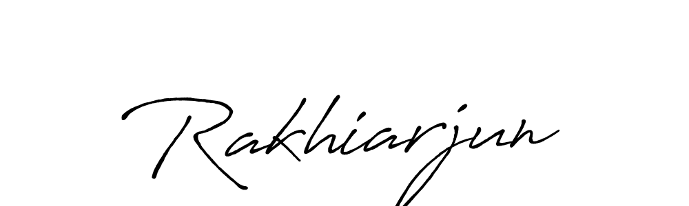 It looks lik you need a new signature style for name Rakhiarjun. Design unique handwritten (Antro_Vectra_Bolder) signature with our free signature maker in just a few clicks. Rakhiarjun signature style 7 images and pictures png
