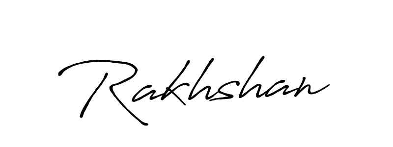 Create a beautiful signature design for name Rakhshan. With this signature (Antro_Vectra_Bolder) fonts, you can make a handwritten signature for free. Rakhshan signature style 7 images and pictures png