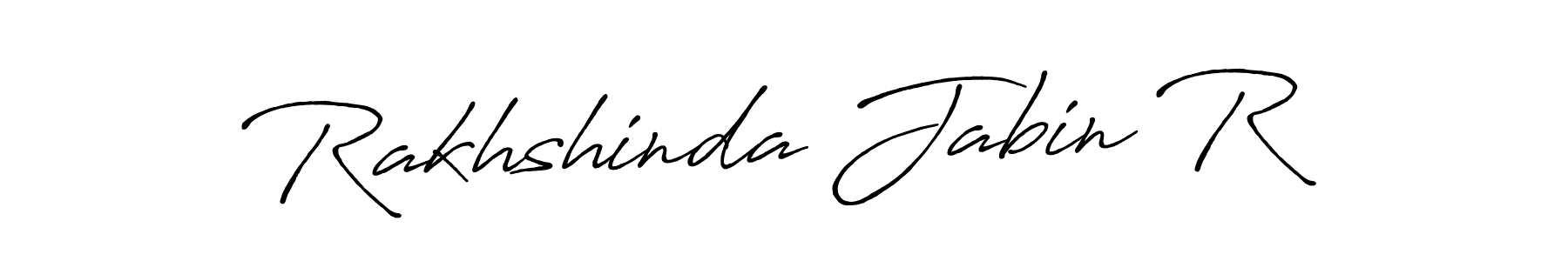 Rakhshinda Jabin R stylish signature style. Best Handwritten Sign (Antro_Vectra_Bolder) for my name. Handwritten Signature Collection Ideas for my name Rakhshinda Jabin R. Rakhshinda Jabin R signature style 7 images and pictures png