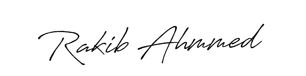 The best way (Antro_Vectra_Bolder) to make a short signature is to pick only two or three words in your name. The name Rakib Ahmmed include a total of six letters. For converting this name. Rakib Ahmmed signature style 7 images and pictures png