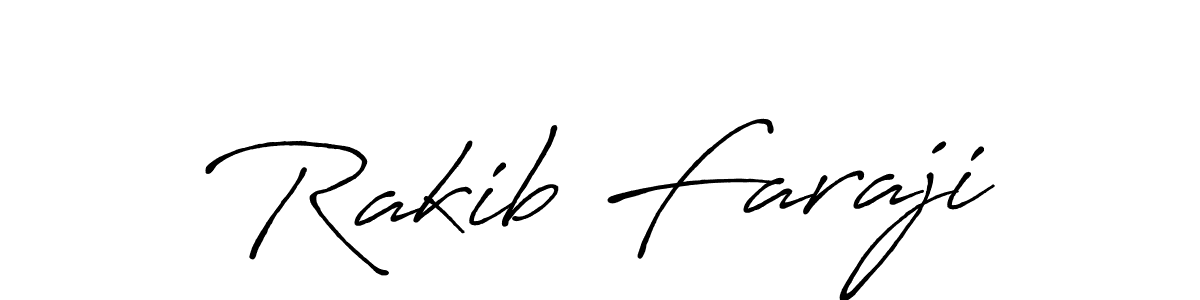 Also we have Rakib Faraji name is the best signature style. Create professional handwritten signature collection using Antro_Vectra_Bolder autograph style. Rakib Faraji signature style 7 images and pictures png