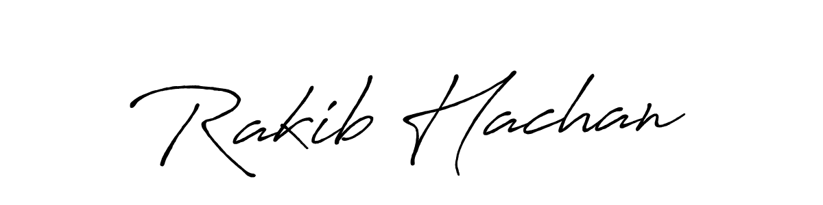 Make a beautiful signature design for name Rakib Hachan. With this signature (Antro_Vectra_Bolder) style, you can create a handwritten signature for free. Rakib Hachan signature style 7 images and pictures png