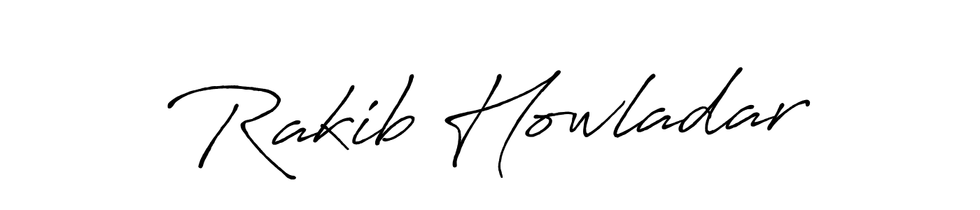 Make a beautiful signature design for name Rakib Howladar. With this signature (Antro_Vectra_Bolder) style, you can create a handwritten signature for free. Rakib Howladar signature style 7 images and pictures png