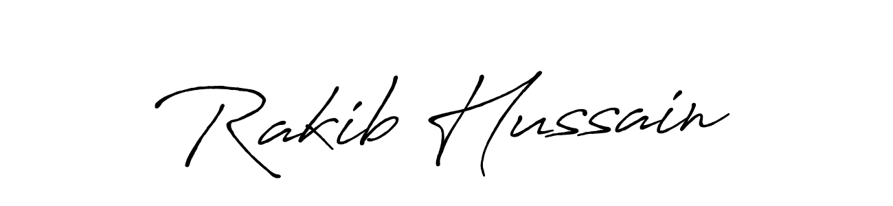 Use a signature maker to create a handwritten signature online. With this signature software, you can design (Antro_Vectra_Bolder) your own signature for name Rakib Hussain. Rakib Hussain signature style 7 images and pictures png