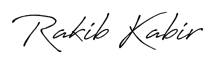 You should practise on your own different ways (Antro_Vectra_Bolder) to write your name (Rakib Kabir) in signature. Don't let someone else do it for you. Rakib Kabir signature style 7 images and pictures png