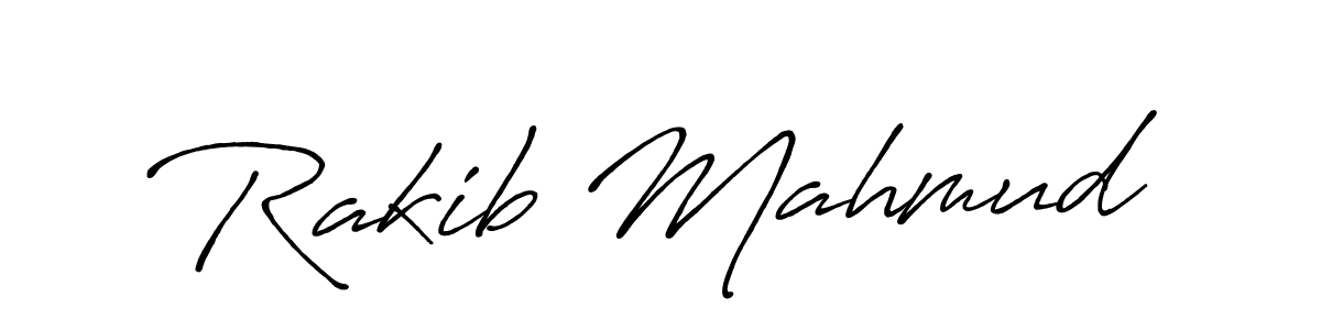 Design your own signature with our free online signature maker. With this signature software, you can create a handwritten (Antro_Vectra_Bolder) signature for name Rakib Mahmud. Rakib Mahmud signature style 7 images and pictures png